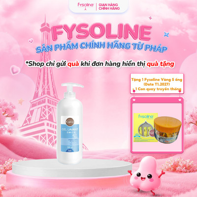 Sữa Tắm Gội 2 trong 1 cho bé Gifrer 500ml - Tinh chất Cúc Vạn Thọ Kháng khuẩn tăng cường độ ẩm - Fysoline