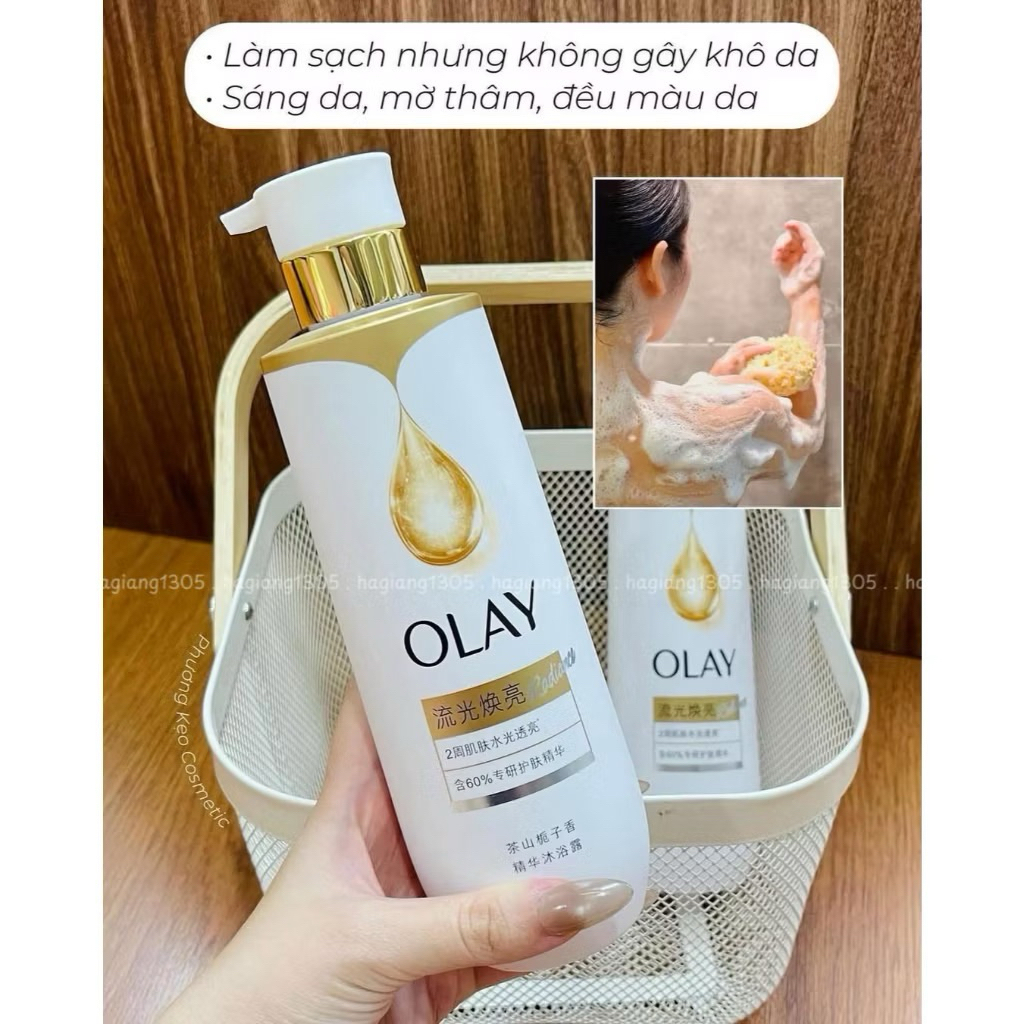 Thành phần của sữa tăm Olay B3  Bảng thành phần bằng tiếng Trung của sữa tắm trắng da  Olay B3 được 