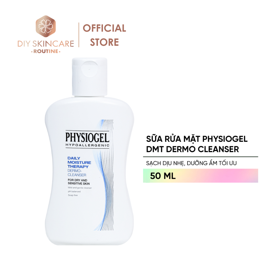 [HÀNG TẶNG SIZE NHỎ] PHYSIOGEL DAILY MOISTURE THERAPY DERMO CLEANSER SỮA RỬA MẶT DƯỠNG ẨM 50ML