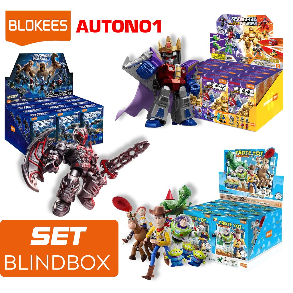 Các Set Blind Box nhiều chủ đề Toys Story, Jurassic,Iron man, Moshow,Transformer, Batman chính hãng 