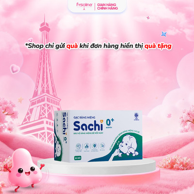 Gạc Răng Miệng SACHI Cho Bé Từ 0 Tháng Tuổi Hộp 30 Gói