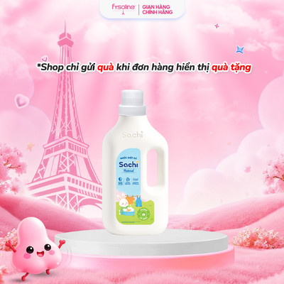 Nước Giặt Xả Cho Bé Sachi 2kg Hương Thơm Dịu Nhẹ, Làm Sạch Vết Bẩn, Làm Mềm và Giữ Bền Màu Vải