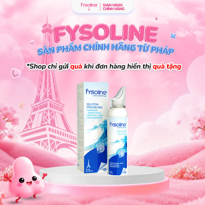 Fysoline - Xịt nước muối biển sâu Pháp 100ml - Vệ sinh, giữ ẩm, cân bằng sinh lý niêm mạc mũi