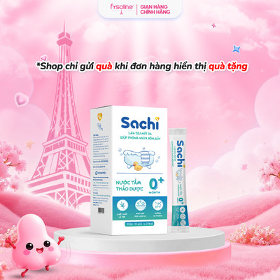 Nước Tắm Thảo Dược SACHI - Làm Sạch Nhẹ Nhàng Diu Mát Da - Hộp 10 Gói x 10ml