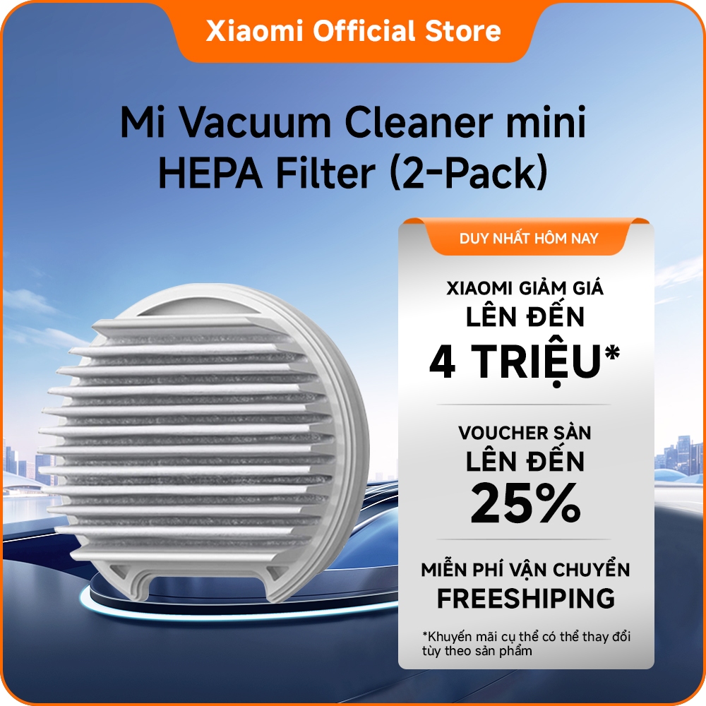 Máy hút bụi cầm tay mini Xiaomi | Xiaomi Mi Vacuum Cleaner mini HEPA Filter (2-Pack)
