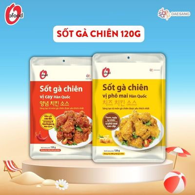 Sốt gà chiên 2 vị cay và phô mai O'food gói 120g