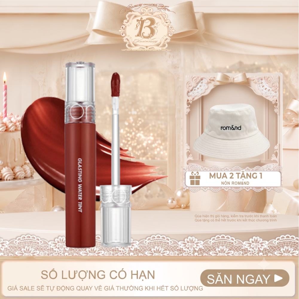 Son Tint Nước Romand Lâu Trôi, Căng Mọng Glasting Water Tint 4g ThegioiSkinfood