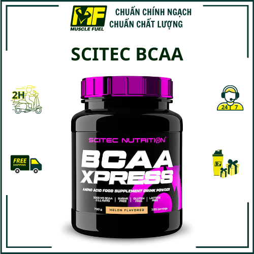 [CÔNG TY] BCAA Scitec Nutrition BCAA Xpress 280-700g (40-100 Servings) - Phục Hồi Cơ Vị Melon - Dưa 