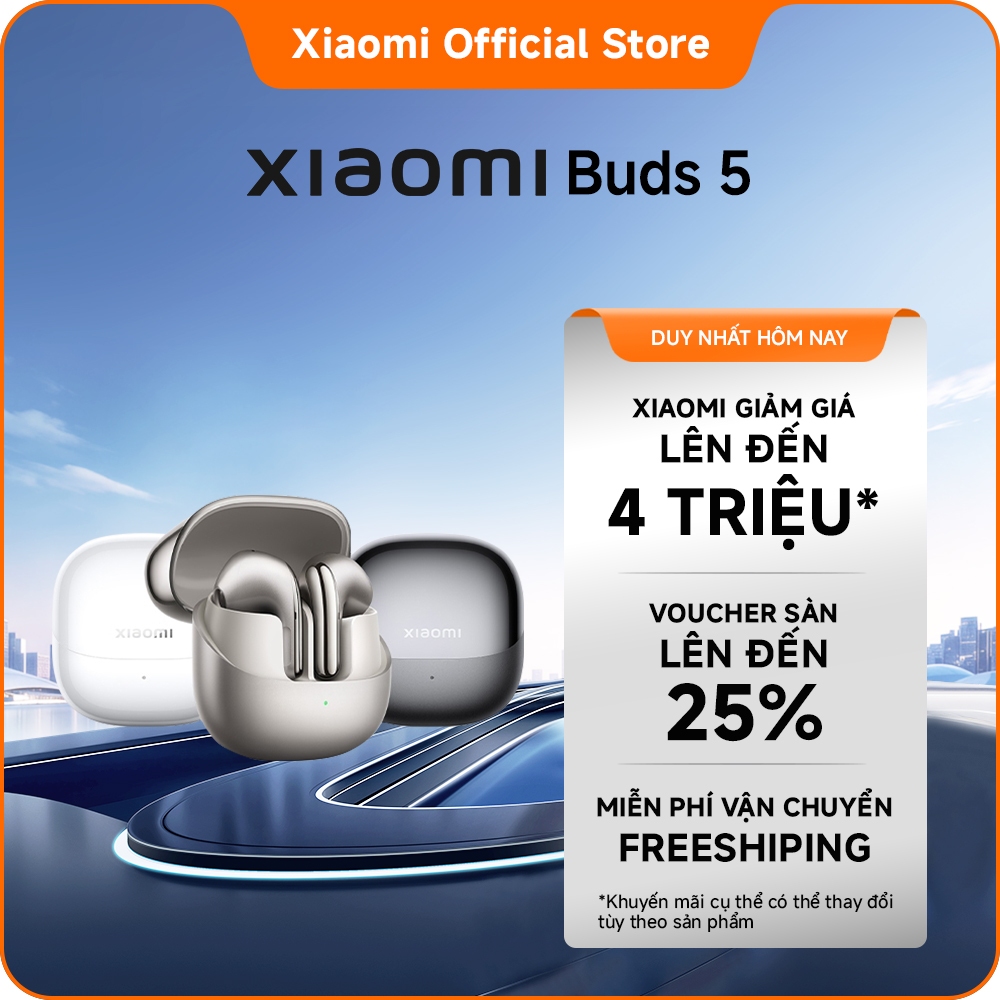 Tai nghe Bluetooth Xiaomi Buds 5 | Qualcomm® aptX™ Lossless và Hi-Res Audio