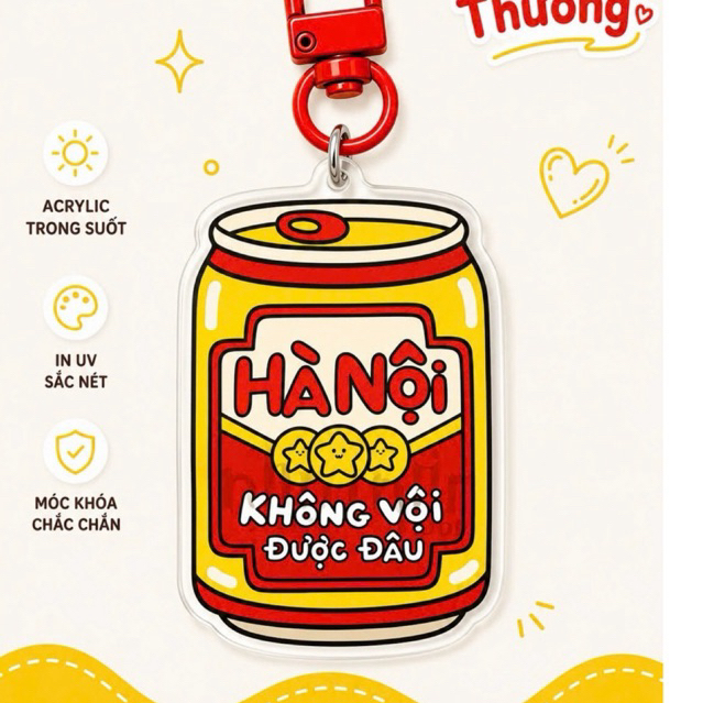 KEYCHAIN GIA VỊ CUỘC SỐNG - BIA HA NOI