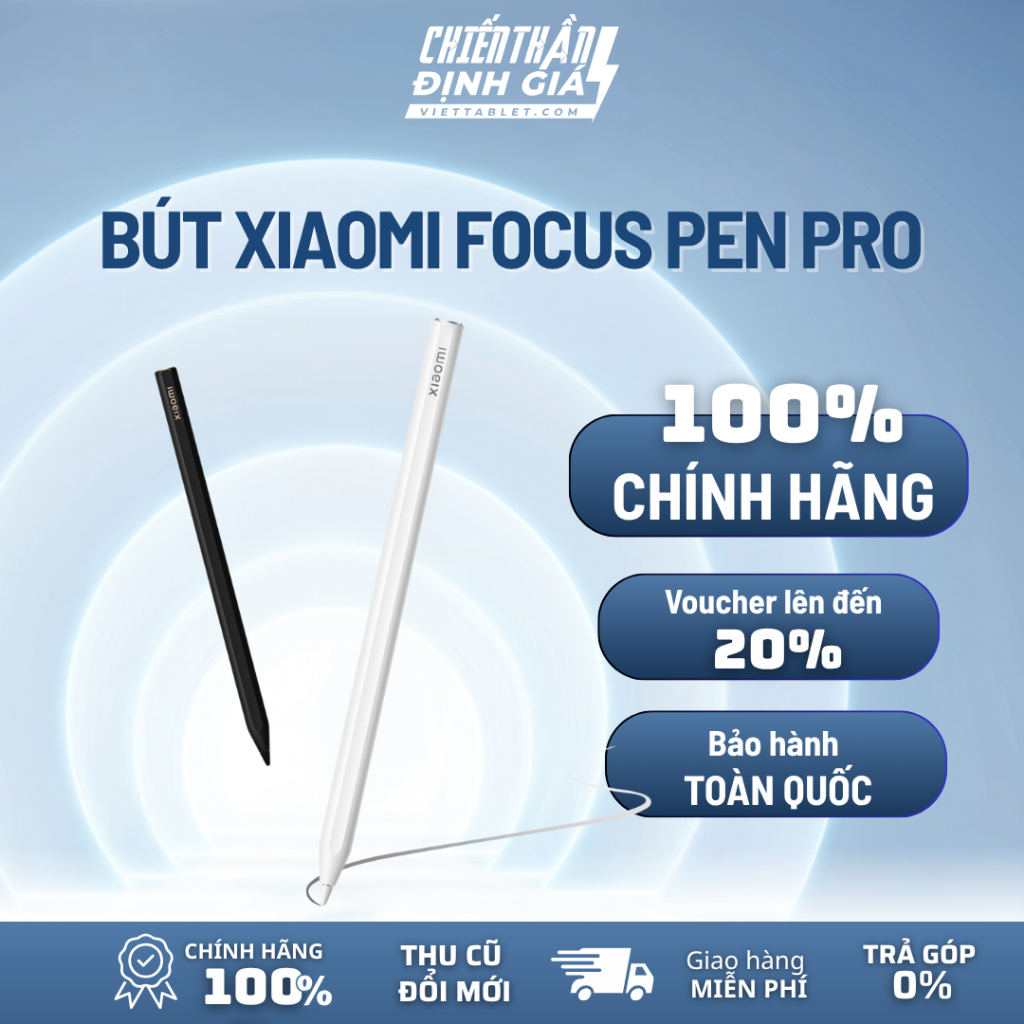 Bút Xiaomi Focus Pen Pro cho Pad 7, Pad 8 - Hàng Chính Hãng, Sạc từ tính