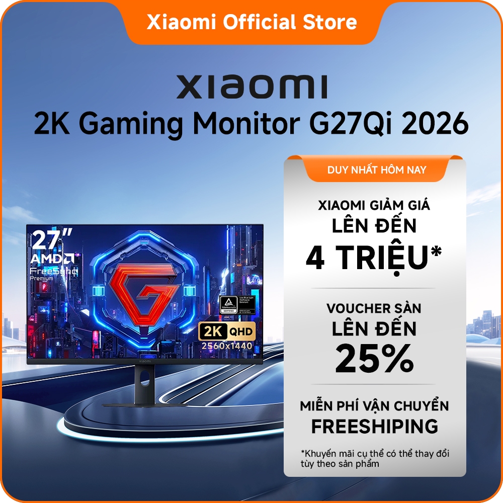 Màn hình gaming độ phân giải 2K Xiaomi G27Qi 2026 | HDR 400 Độ sâu hình ảnh vượt trội với chi tiết s