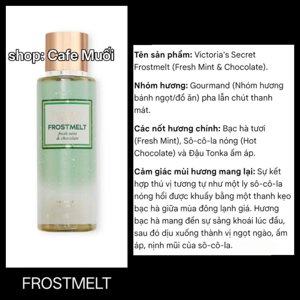 xịt thơm toàn thân Victoria's Secret Frostmelt Fragrance Mist