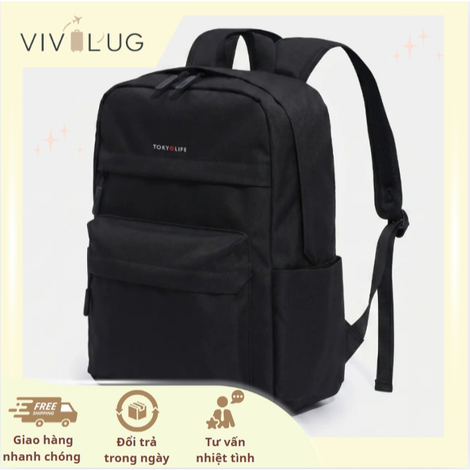 Balo TokyoLife Nam Nữ Thời Trang Tối Giản Cao Cấp - Balo Laptop Đi Học Đi Làm Du Lịch Đa Năng Chống 
