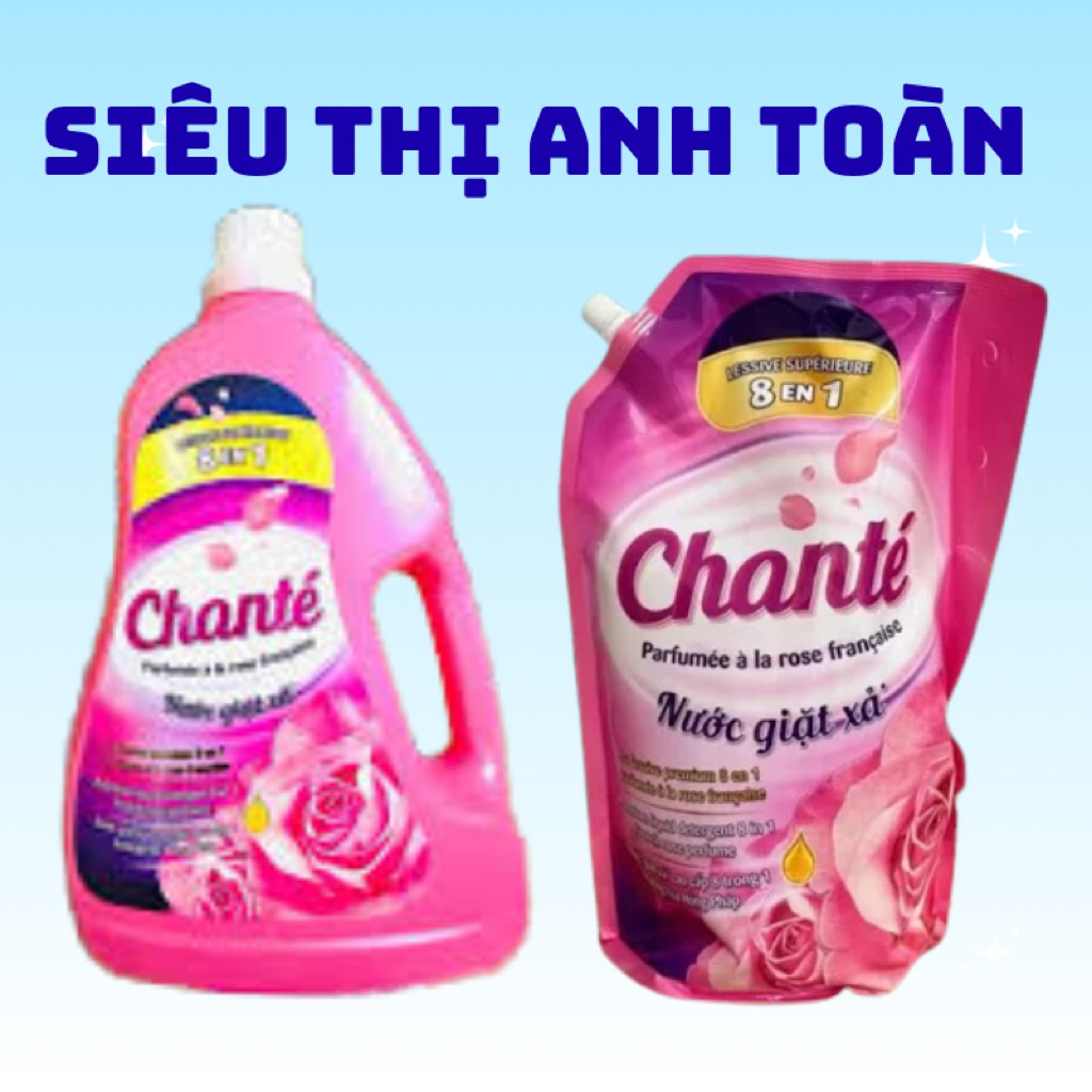Nước Giặt Xả Chanté 8in1 Hương Nước Hoa 3.1kg/3.05kg – Chính Hãng