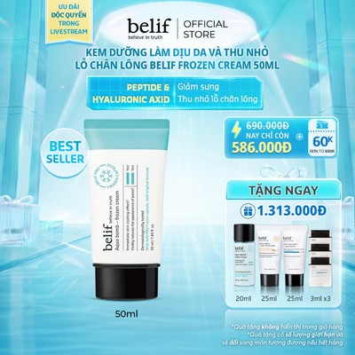 [KOL x belif Official] Kem dưỡng làm dịu da và thu nhỏ lỗ chân lông belif Frozen Cream 50ml
