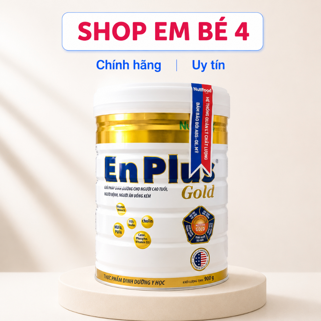 [CHÍNH HÃNG] - NUTIFOOD SỮA ENPLUS GOLD 900G - Dinh Dưỡng Y Học Toàn Diện Cho Người Lớn Tuổi