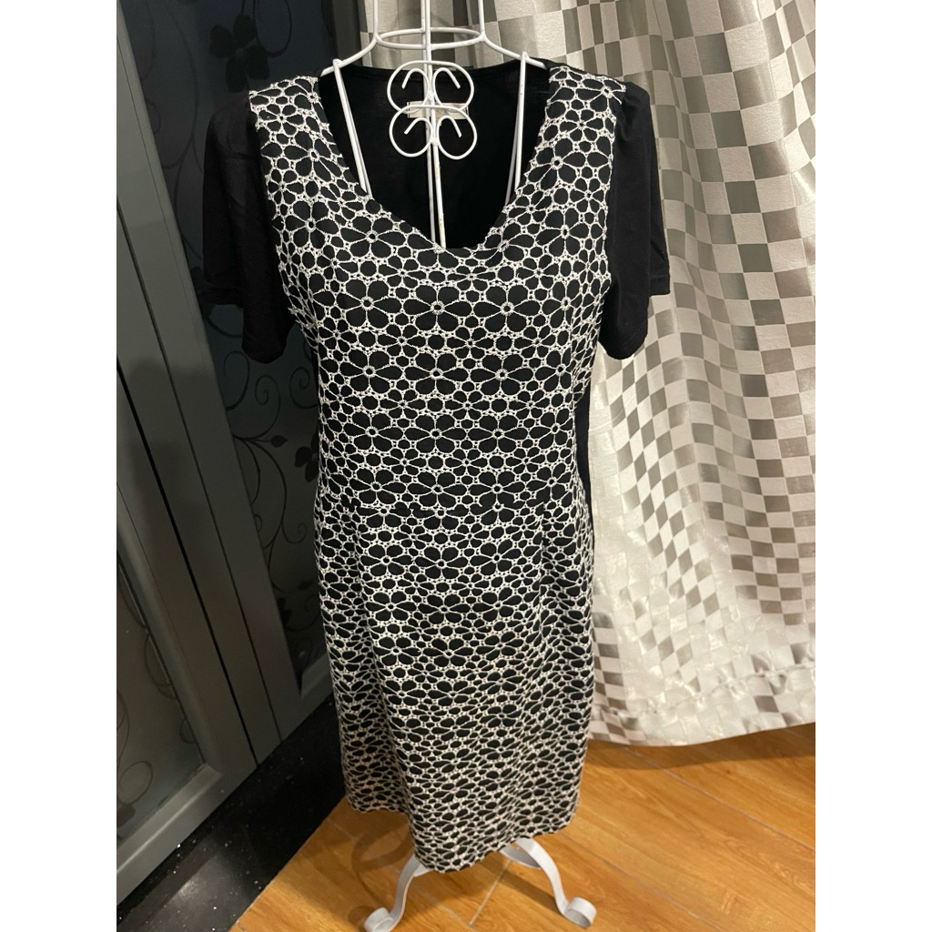 Đầm đen vintage hiệu Grove size m