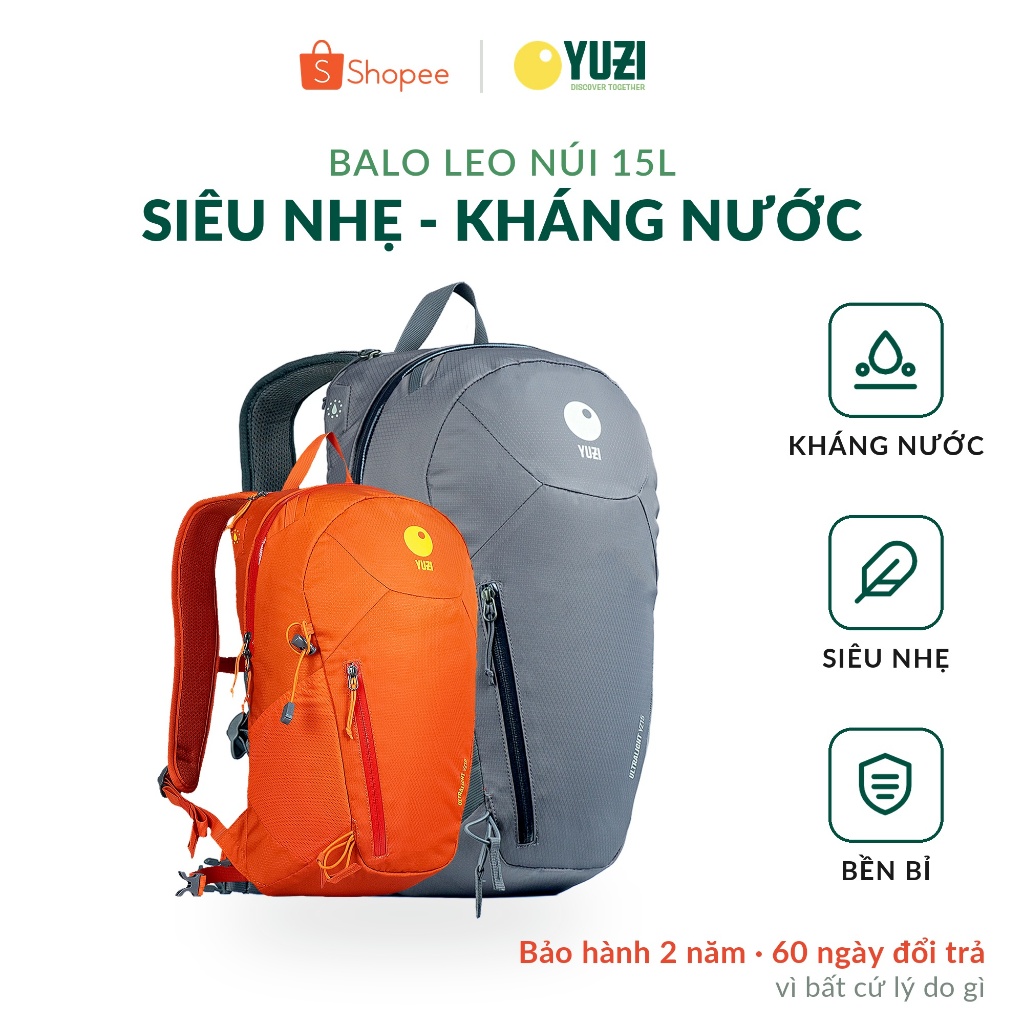 Balo leo núi, trekking kháng nước YUZI ULTRALIGHT YZ15 PRO
