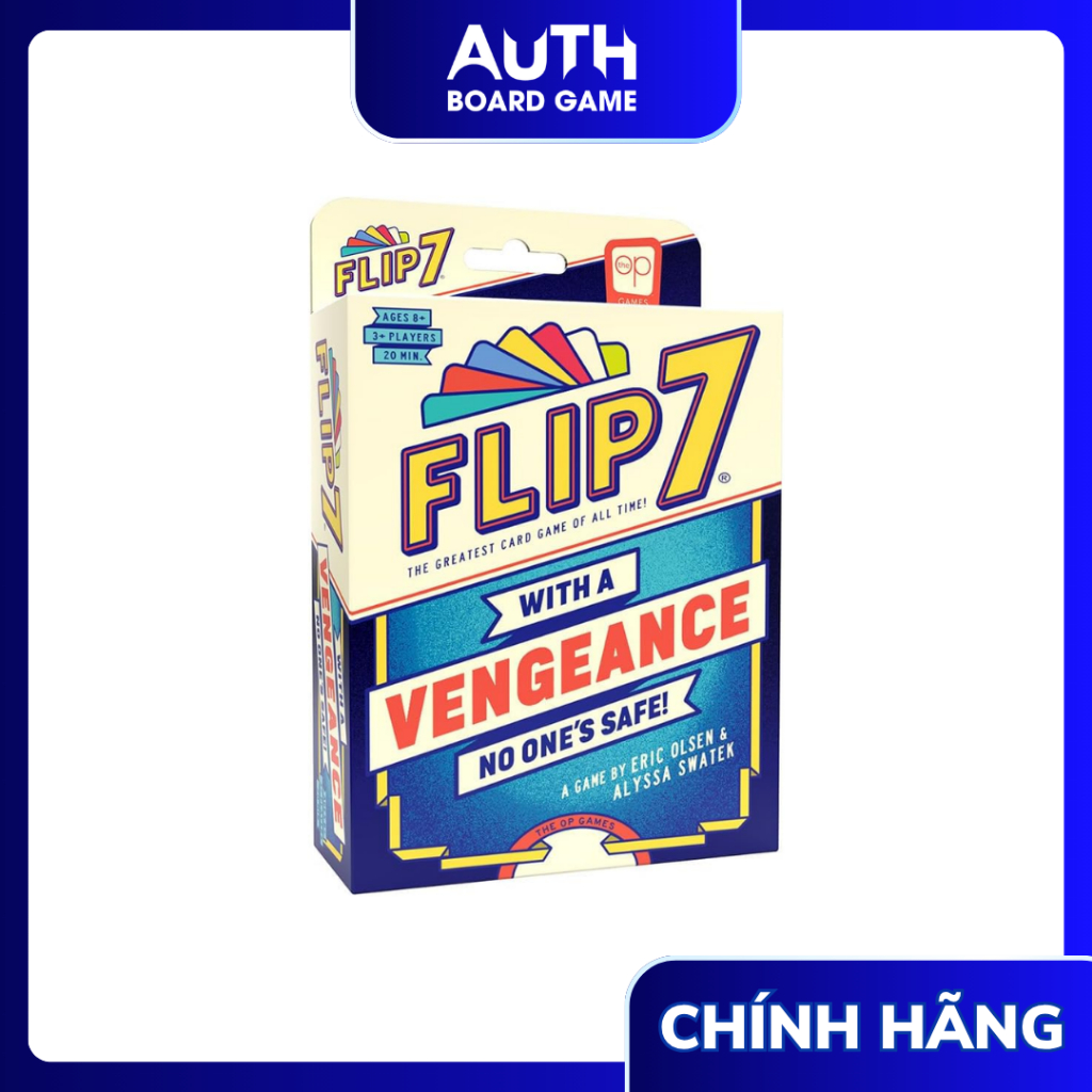 [Chính Hãng] Flip 7: With a Vengeance – Card Game Đẩy Vận May Đầy Kịch Tính
