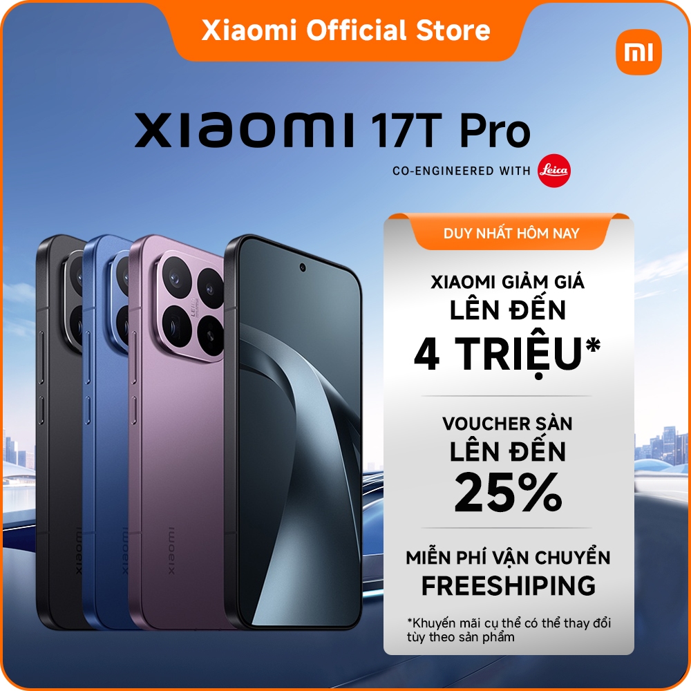 Điện thoại Xiaomi 17T Pro|Siêu zoom AI đến 120x |Siêu pin 7000mAh|MediaTek Dimensity 9500|Leica 5x T