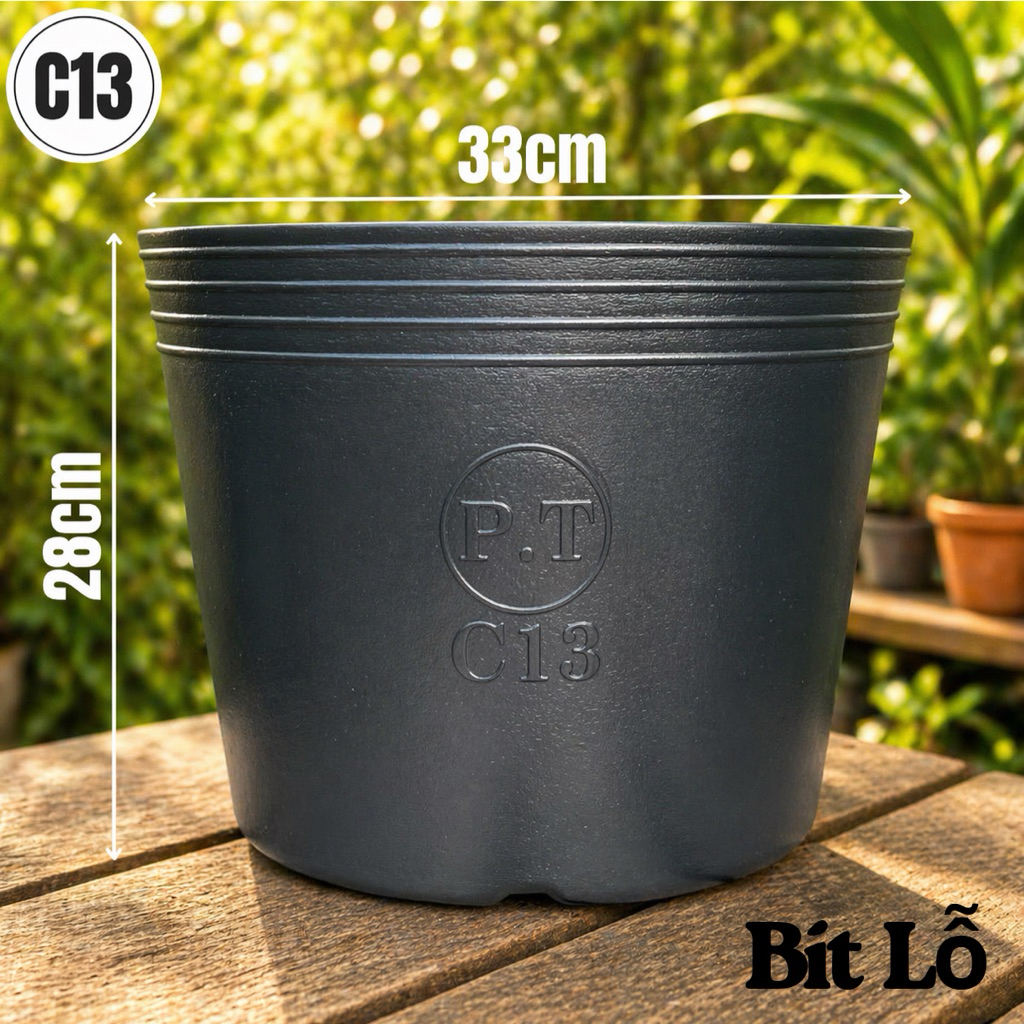 100 CÁI GIÁ SỈ - C13 bít lỗ, hàng dày dặn, chậu nhựa mềm c13 bít lỗ