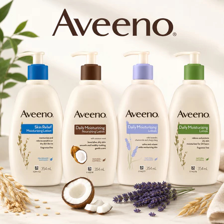 Sữa dưỡng thể Aveeno Body Lotion 354ml/Moisturizing Lotion/Nhập khẩu từ Hồng Kông