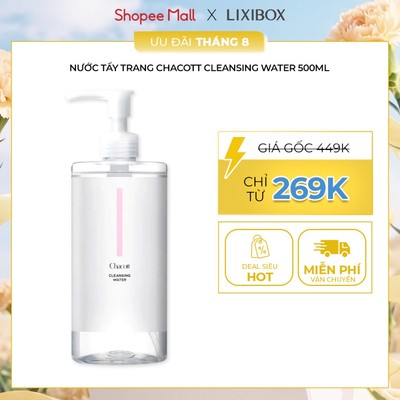 Nước Tẩy Trang Dành Cho Da Nhạy Cảm Chacott Cleansing Water 500ml