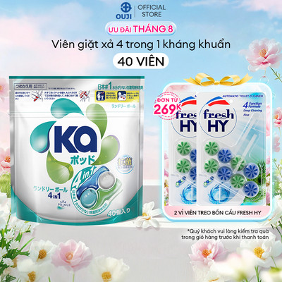 Túi Viên Giặt Xả Đa Năng 4 Trong 1 Ka pod Universal (40 Viên/ Túi)