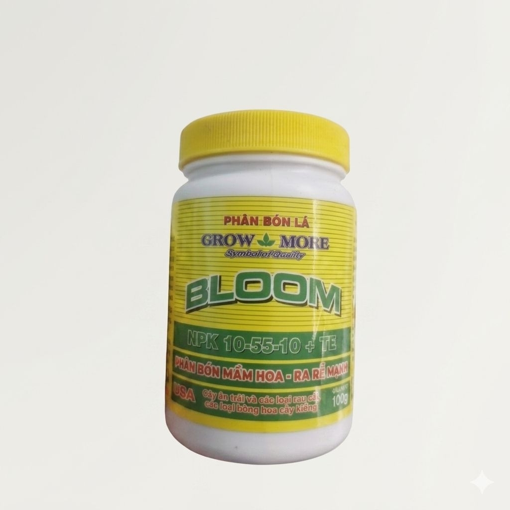 Phân bón lá NPK 10.55.10 + TE, 15.30.15 + TE Growmore hũ 100gr