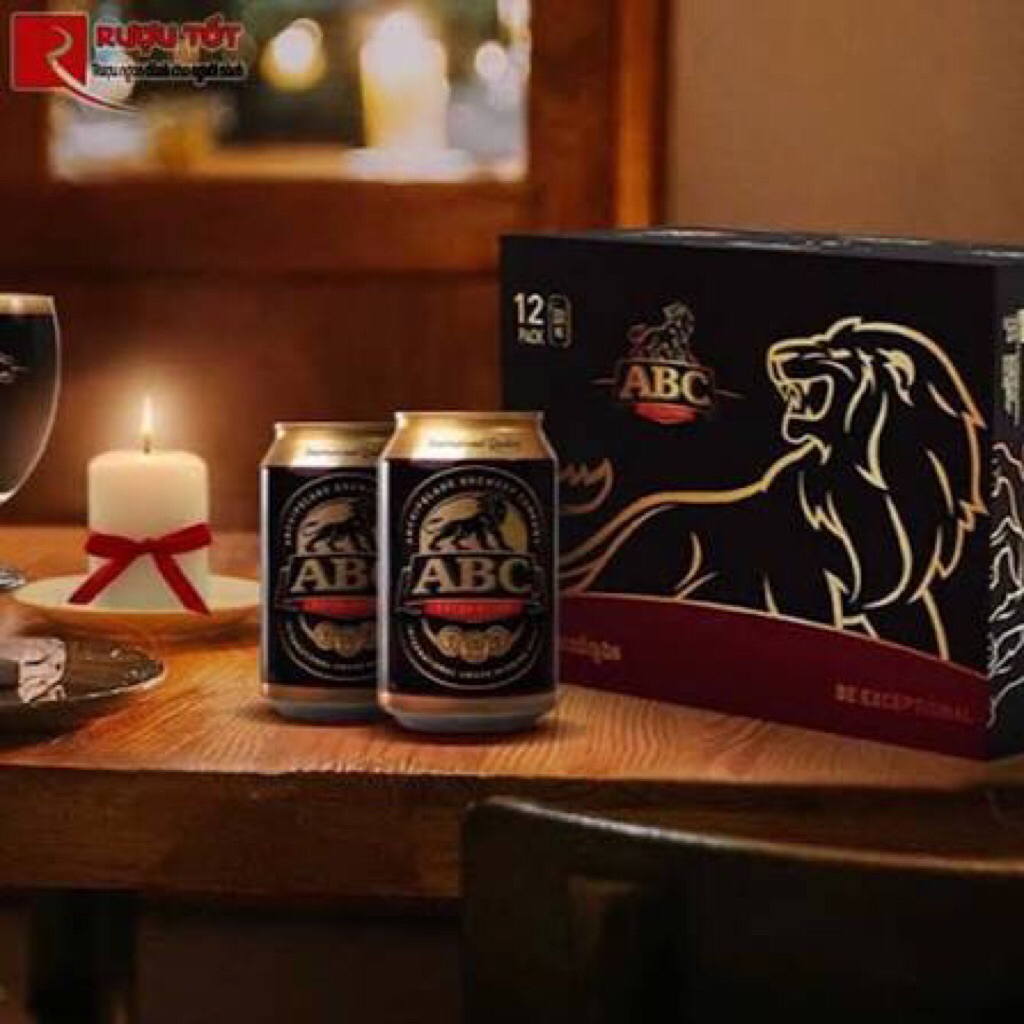 thùng 24 lon bia Campuchia 8% 330ml hiệu abc