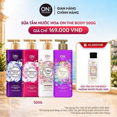 [CHÍNH HÃNG ĐỘC QUYỀN TRÊN LIVESTREAM] Sữa tắm nước hoa 3 tầng hương On The Body 500g, dưỡng ẩm mịn da