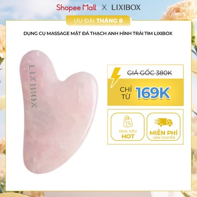 Dụng cụ Massage Mặt Đá Thạch Anh Hình Trái tim Lixibox Heart-Shaped Gua Sha Facial Tool