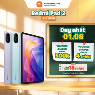 [Livestream] Máy tính bảng Redmi Pad 2 (4+256GB)| Màn hình 11inch 2,5K | MediaTek Helio G100-Ultra | Pin 9000mAh | 4 Loa