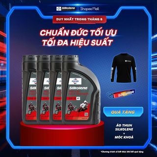 Combo 4 Dầu động cơ FUCHS SILKOLENE PRO 4 SAE 10W-40 XP 4 thì gốc ester, tổng hợp hoàn toàn, hiệu suất cực cao1L