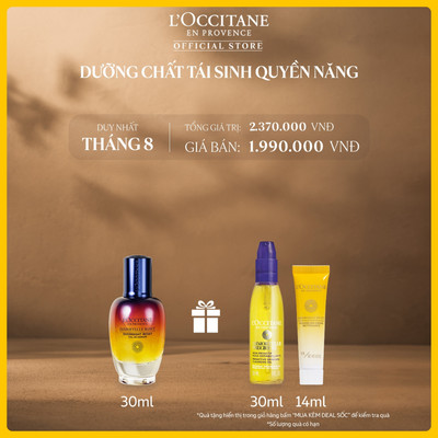Dưỡng Chất Tái Sinh Quyền Năng L'Occitane Immortelle Reset Serum Giúp Ngừa Lão Hóa 30ml