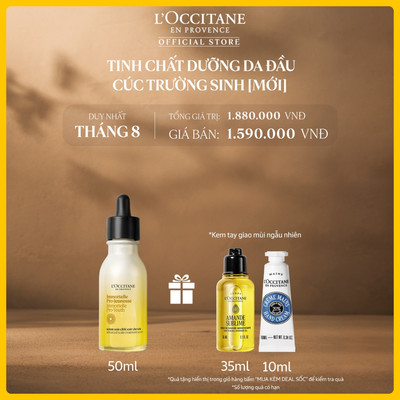 [Mới] Tinh Chất Dưỡng Da Đầu Cúc Trường Sinh L'Occitane PHC Scalp Serum 50ml