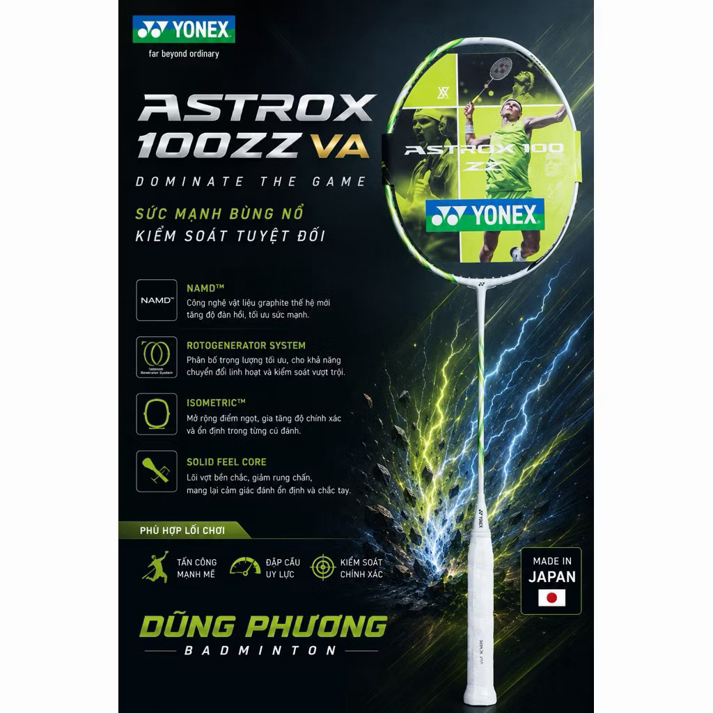 Khung vợt cầu lông 100zz va mã sp new seal