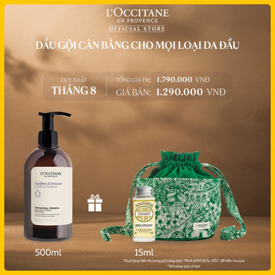 Dầu Gội Cân Bằng Cho Mọi Loại Da Đầu L'Occitane Gentle & Balance Conditioner 500ml