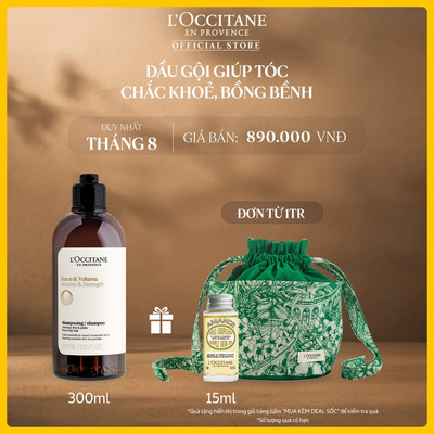 Dầu Gội Nuôi Dưỡng Tóc Bồng Bềnh Và Chắc Khoẻ L'Occitane VD Shampoo 300ML