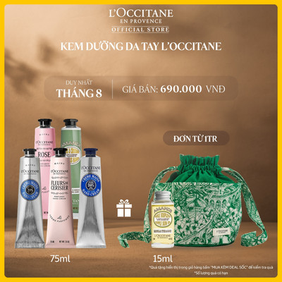 Kem Dưỡng Da Tay L'Occitane Giúp Nuôi Dưỡng Và Bảo Vệ Da Tay Mềm Mịn, Hương Thơm Tinh Tế 75ML