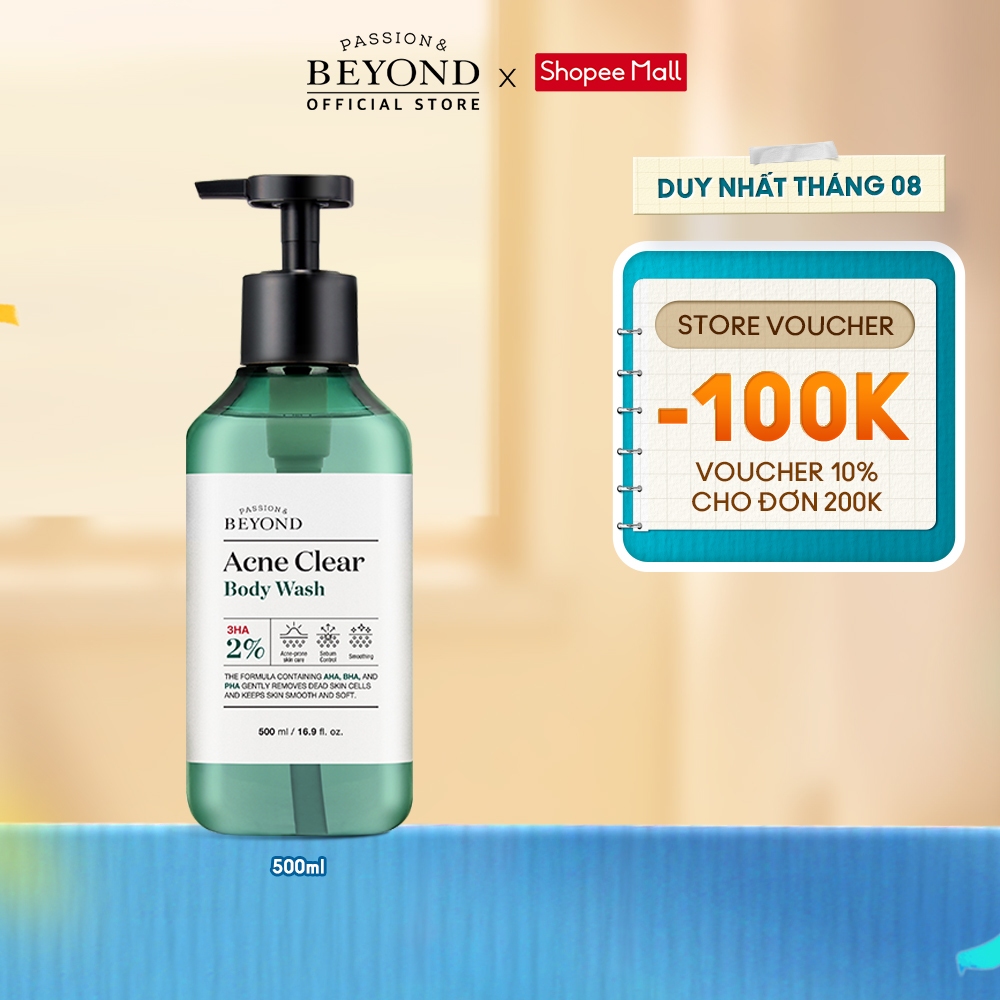 [Beyond Official] Sữa tắm ngăn ngừa mụn cơ thể Beyond Acne Clear Body Wash 500ml