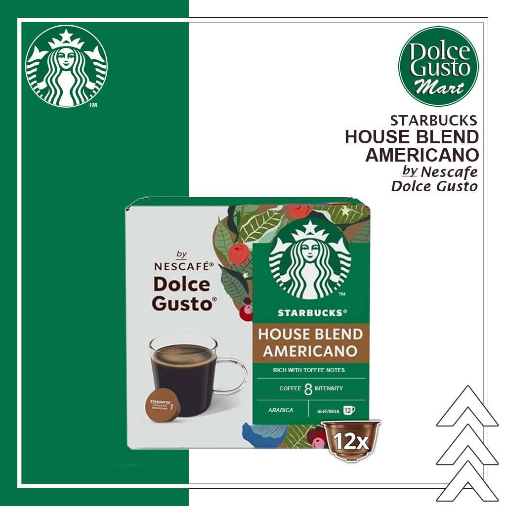 Cafe Viên nén Nescafe Dolce vị Starbucks House Blend Americano - Hộp 12 viên