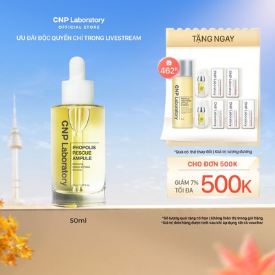 [CNP Laboratory Official x KOL] Tinh chất keo ong cho da dầu phục hồi làn da CNP Propolis Rescue Ampule 50ml