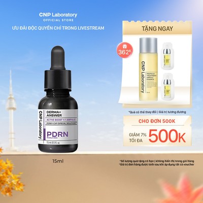 [CNP Laboratory Official x KOL] Tinh chất PDRN căng bóng sáng CNP Derma Answer Active Boost Ampule 15/30ml (live)