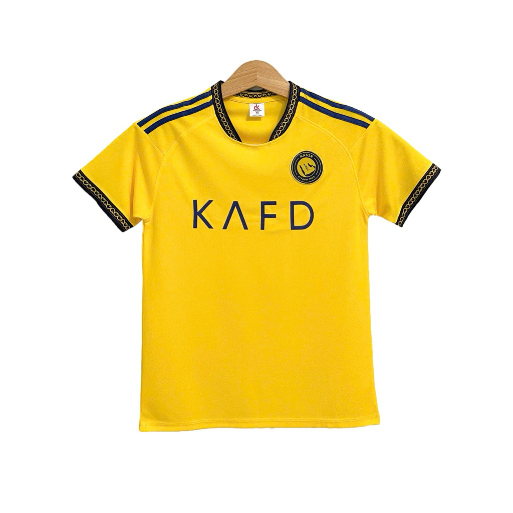 Alnassr Vàng 2026 Bộ Quần Áo Bóng Đá Thun Mè Cao Cấp ( Có In Tên Số) Logo thêu Loc Sport