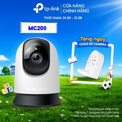 Camera Wi-Fi An Ninh Trong Nhà Mercusys MC200 (2MP) / MC210 (3MP) Hình Ảnh Sắc Nét, Hồng Ngoại Đêm