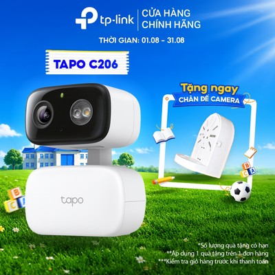 [1080p/2K, Nhìn Đêm] Camera Quay Quét Ngoài Trời/Trong Nhà TP-Link Tapo C206 / C216 AI Thông Minh, Nhìn Đêm Có Màu