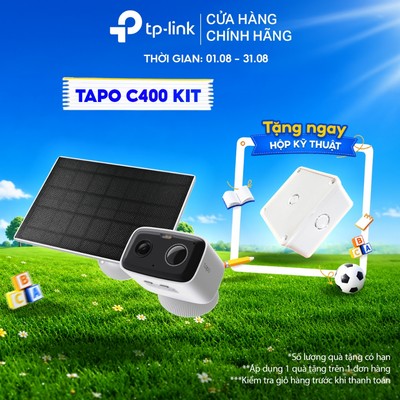Camera AI Giám Sát Ngoài Trời TP-Link Tapo C400 / C400 KIT Không Dây, Chất Lượng 1080p, Chuẩn IP65, Nhìn Đêm Có Màu
