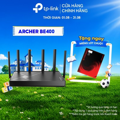 [Hỏa Tốc] Bộ Phát WiFi 7 TP-Link Archer BE400 Băng Tần Kép BE6500